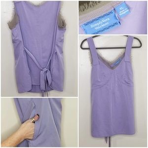 Simply Vera XL Lavender w/Taupe Trim Tank